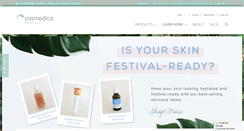 Desktop Screenshot of cosmedica-skincare.com